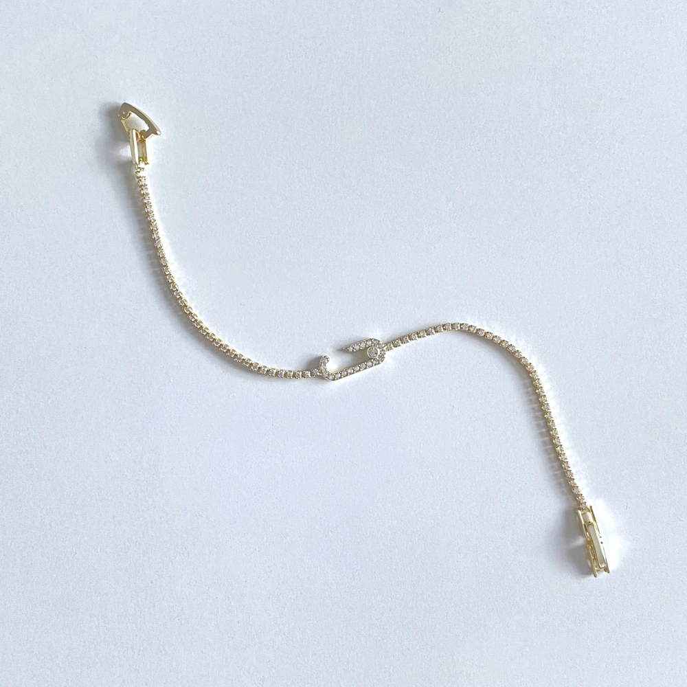 Taşlı Oval C Bileklik