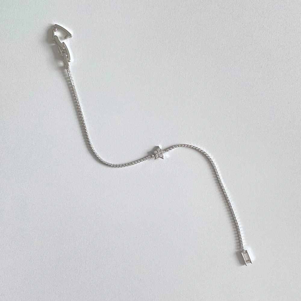 Minimal Taşlı Yıldız Bileklik