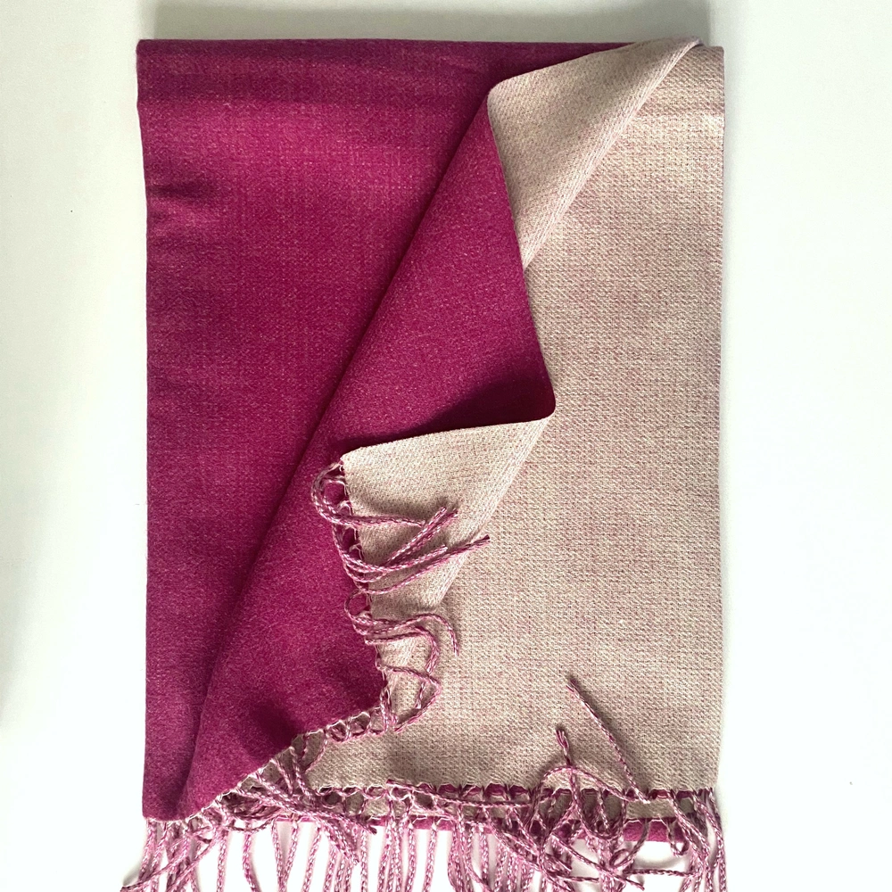 Çift Taraflı Renkli Kışlık Şal